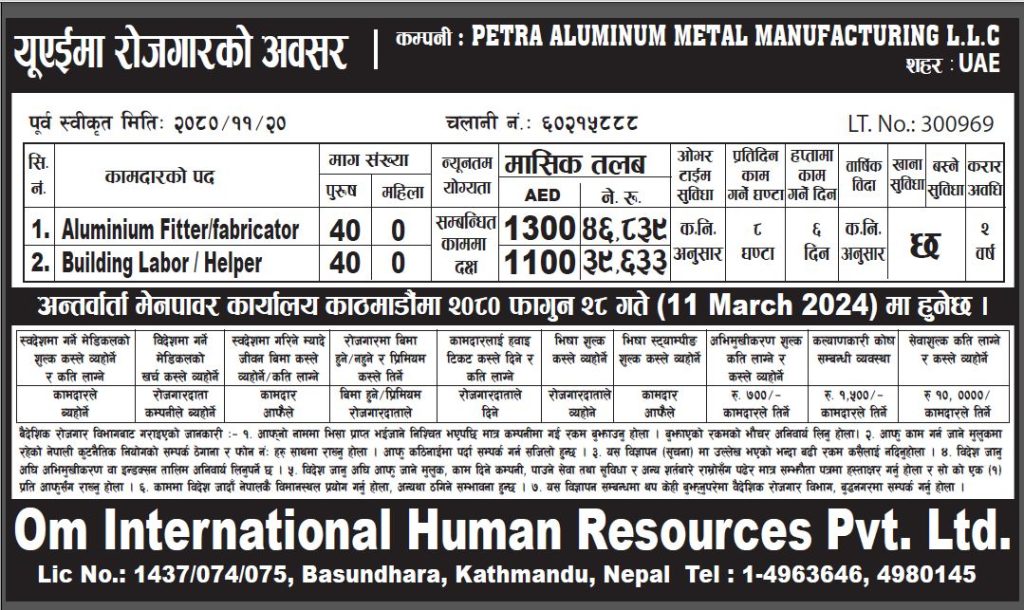 petra aluminium